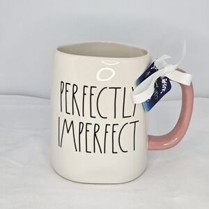 Perfectly Imperfect White and Pink Mug